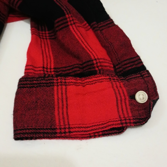 Gap Buffalo Plaid Button Down Drop Waist Shirt Dress Size Large/Tall - Picture 4 of 11